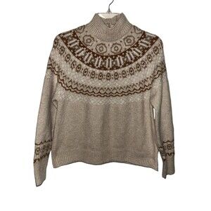 Cupcakes and Cashmere Women's Fair Isle Sweater Size S